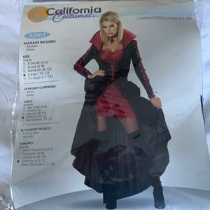 Halloween costume. Vampire size large